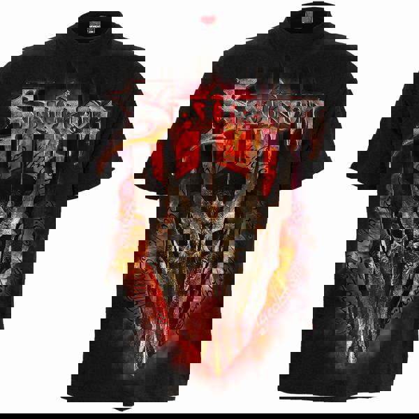 LOTR - SAURON - METAL TEE - Front Print T-Shirt Black