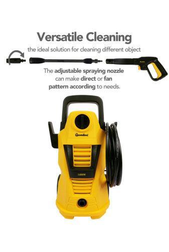 Groundlevel Powerful Electric 1400W Pressure Washer With Car Kit