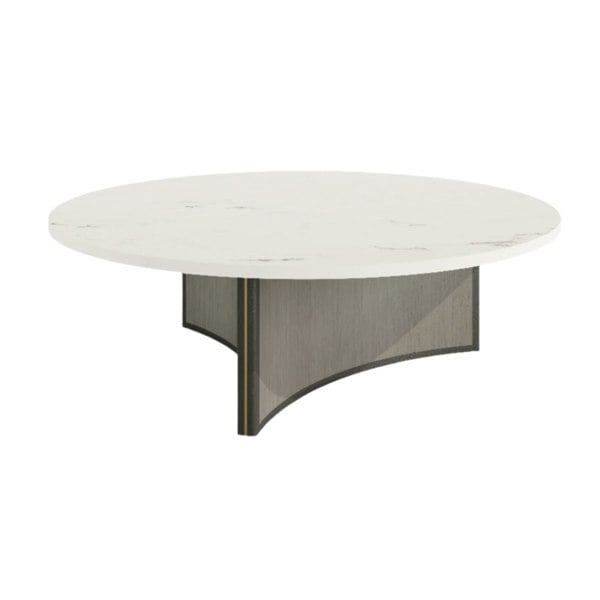 Trésor Luxury Round Natural Stone Top Coffee Table B