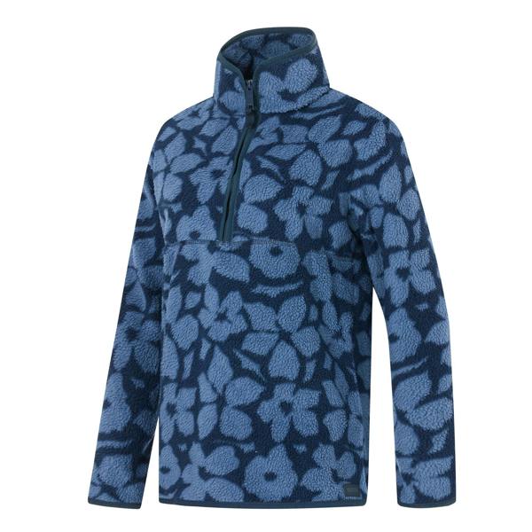 Regatta Womens/Ladies Frankie Shadow Flower Borg Half Zip Fleece Jacket - Navy - 