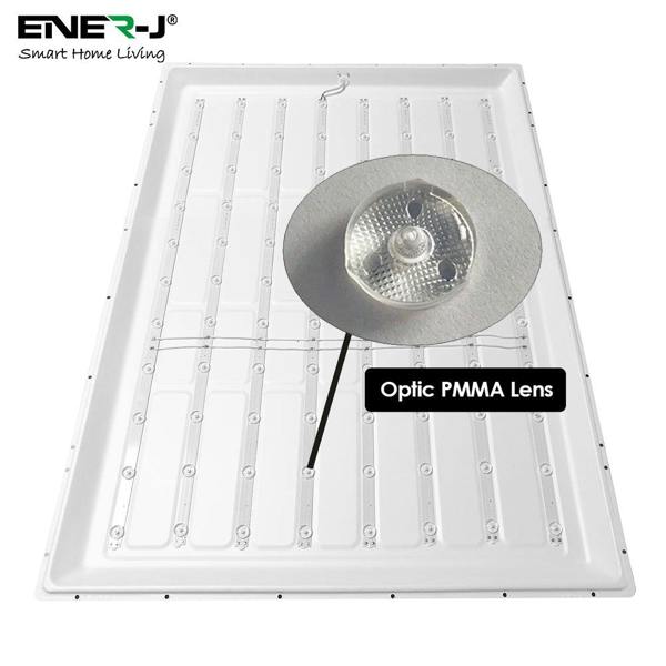 ENER-J Pack of 2 LED Panel Ceiling Lamp 4000k,120x60 for Living Room, Bedroom, Kitchen, Balcony Hallway, 2 Years Warranty