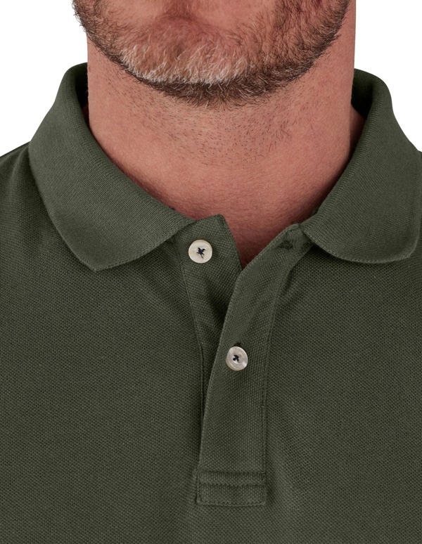 Raging Bull Mens Classic Organic Polo Shirt - Army Green