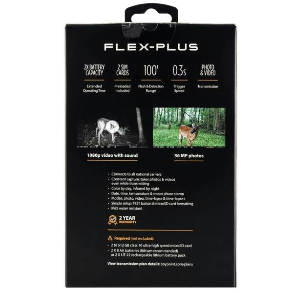 Spypoint Flex-Plus Cellular Trail Camera - Grey