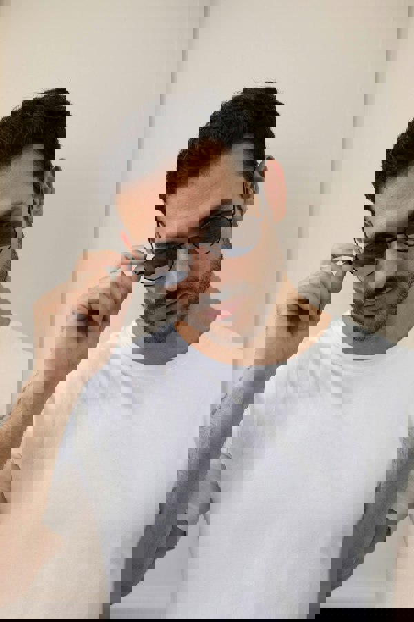 SVNX Classic Round Sunglasses with Mirror Lenses