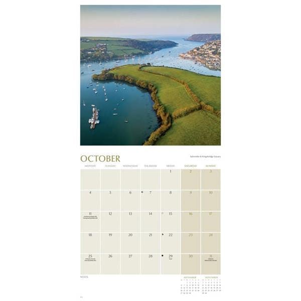 Beauty Of Devon Calendar 2027, Wall Calendars, Month To View, Travel, Gift