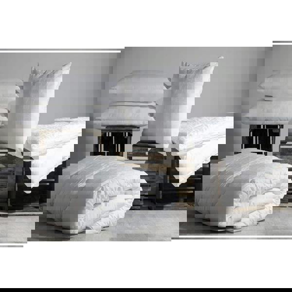 Belledorm Square Microfibre Hotel Pillow - White - 