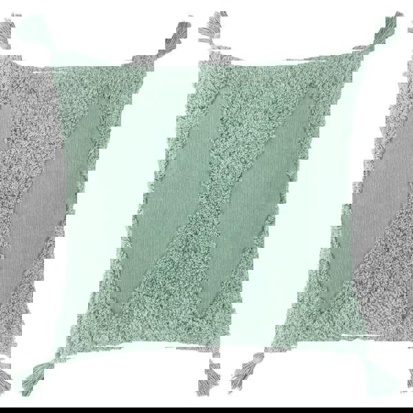 Furn Kantha Tufted Diamond Cushion Cover - Eucalyptus