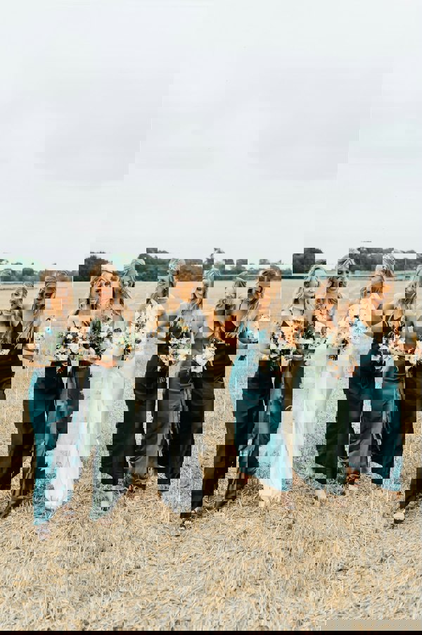 Rewritten London Brooklyn Dress in Forest Green Satin