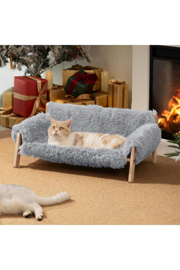 Living and Home Soft and Comfortable Wooden Frame Pet Sofa
