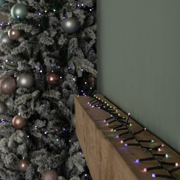Samuel Alexander 15.5m 600 LED Colour Changing Christmas String Lights in White to Multi-Colour