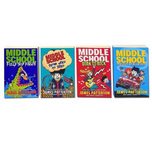 James Patterson Middle School Collection 4 Books Set (Book 10-13)