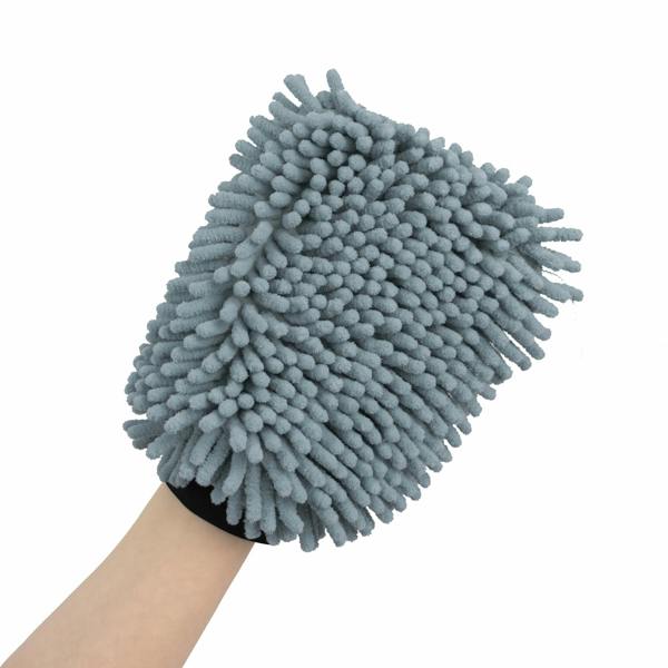 JVL Microfibre Hand Mitt - Grey