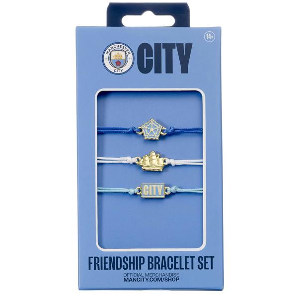 The Carat Shop Manchester City Football Club Friendship Bracelet Set