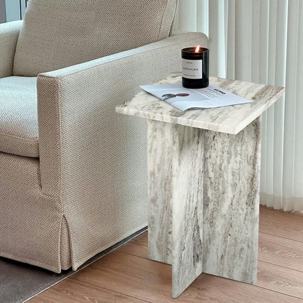 Rit Concept Karamchand Small Side Table, Marble