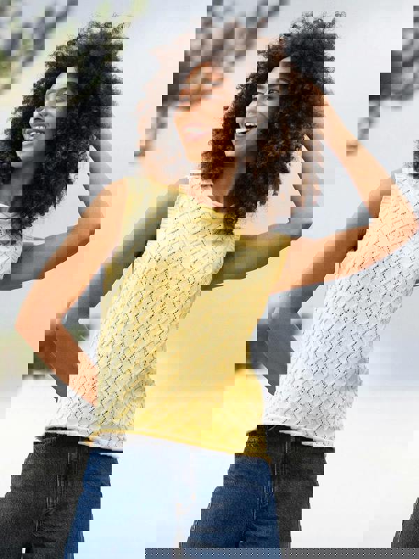 Kite Womens Organic Tolpuddle Knit Tank Top Sunlight