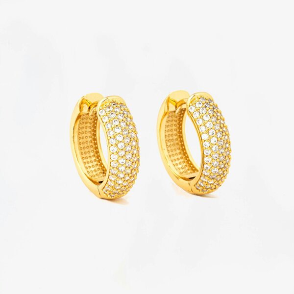 Uchi & Soto Kin Gold Pave Earrings