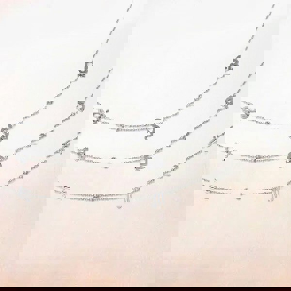 Say It With Libra Necklace with CZ Stones - Silver Plated