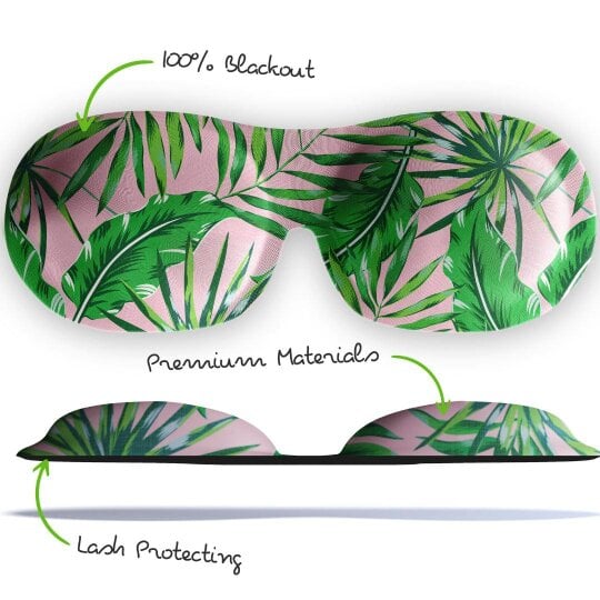 SMUG Contoured 3D Blackout Sleep Mask - Palm Print