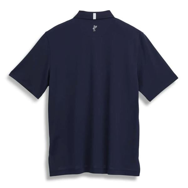 Pebble Tech Pique Polo AM1881 Navy Back