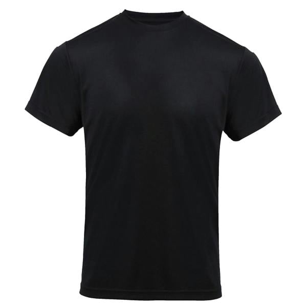 Premier Mens Chefs Coolchecker Short Sleeve T-Shirt - Black