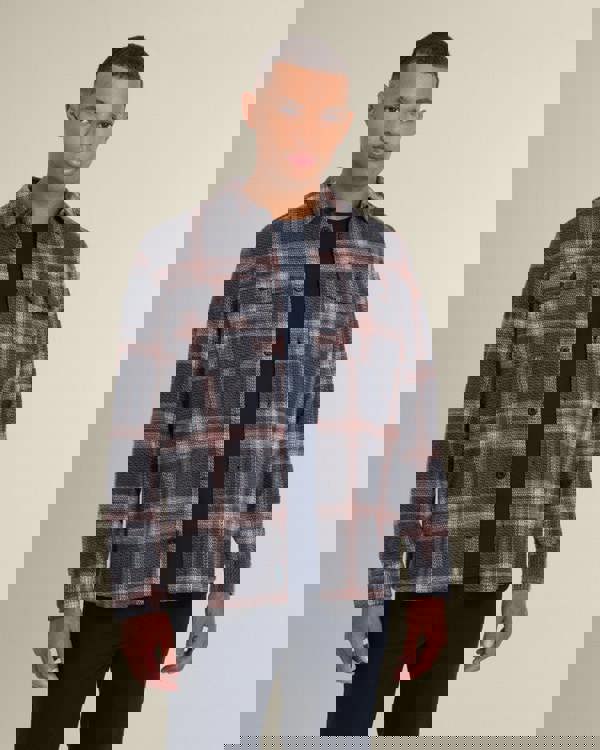 Larsson & Co Skagen - Multi Check Jersey Casual Overshirt