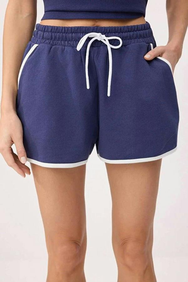 WOVCOR 2-Piece Fitted Pocketed Ribbed Stretch Knit Top and Bottom Set