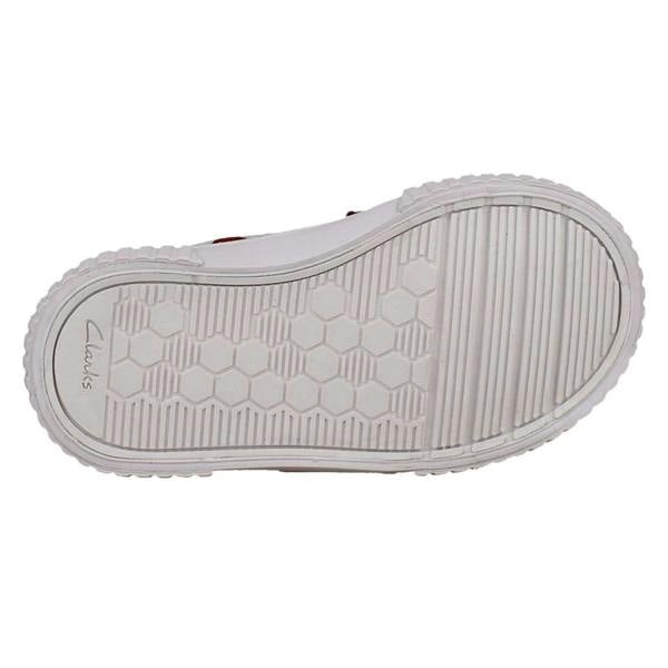Clarks Girls Clarks Canvas Metallic Strawberry Design Shoes Foxing Fraise
