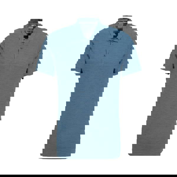 Mountain Warehouse Mens Dawnay Textured Pique Polo Shirt - Blue