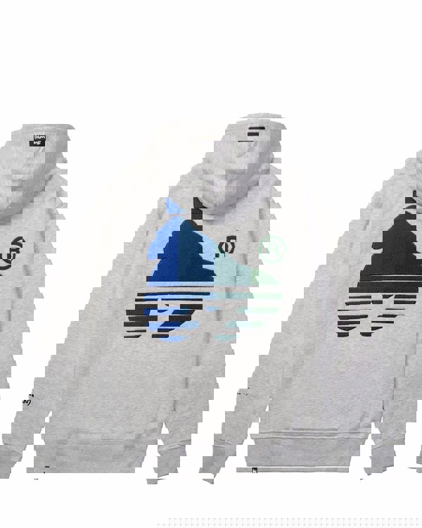 Money Chenille Block Fader Hood Grey