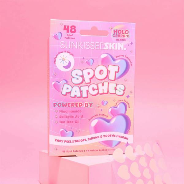 Sunkissed Holographic Hearts Spot Patches 48pcs