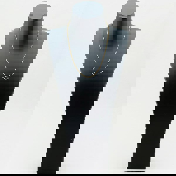 T. H. Baker 9ct Yellow Gold 18 Inch Fine Oval Link Chain Necklace GN366