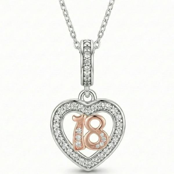Parus Home 18th Birthday Necklace Sterling Silver Gift For Her