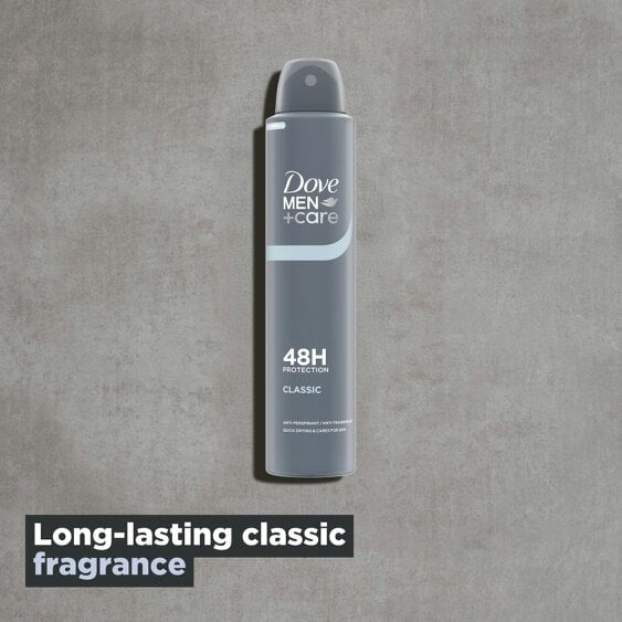 Dove Men+Care Antiperspirant Deodorant Classic 24x200ml, 48H Sweat Protection