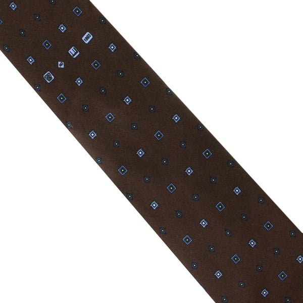 Dunhill luxurious mulberry silk patterned tie