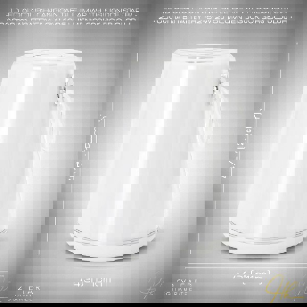 Compact Modern White LED Colour Changing Rechargeable Touch Table Lamp Image 7