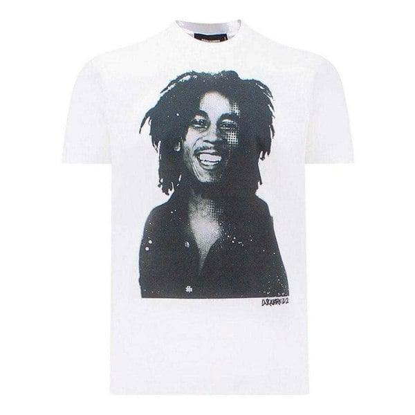 DSquared2 Mens Bob Marley T-Shirt - White