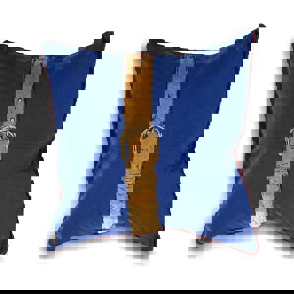 Riva Home Polo Strap Cushion Cover - Blue