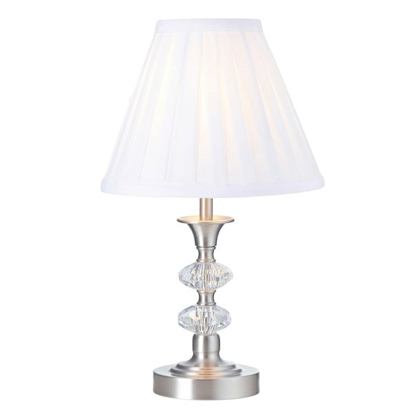 Contemporary Satin Nickel Power Saving and Eco Friendly LED Touch Table Lamp Image 2