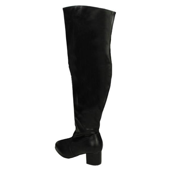 Spot On Ladies Spot On Wide Fitting Knee High Boots F51088