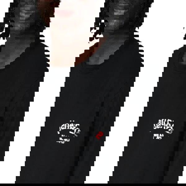 Dsquared2 Regular Fit Rubber Logo T-Shirt Black XS