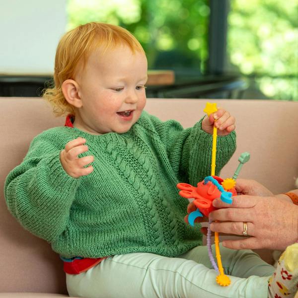tickit SiliSoft® Zip Pull Toy (Rainbow)