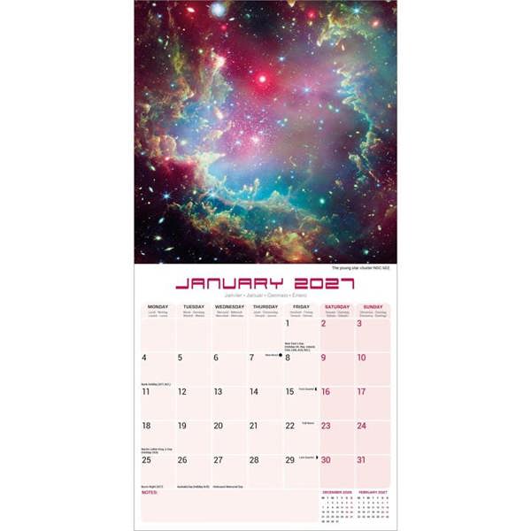 Space Calendar 2027, Wall Calendars, Month To View, Natural World, Gift