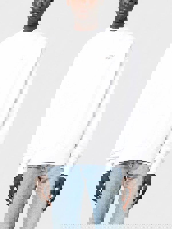 Off-White Scratch Arrow Skate Crewneck White