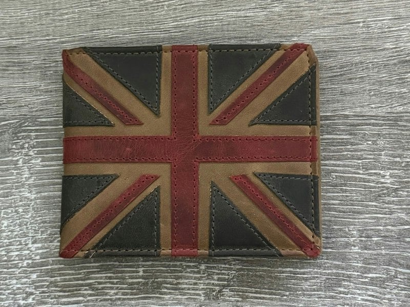 Mala Leather Union Jack RFID Wallet with Coin Pocket