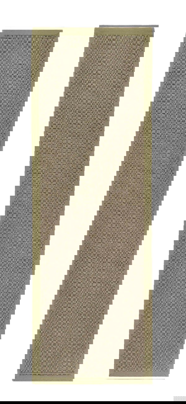 Bordered Sage Green Non-Slip Sisal Rug | Natural Home Decor