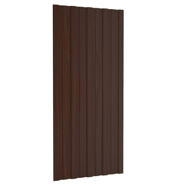 Berkfield Roof Panels 36 pcs Galvanised Steel Brown 100x45 cm