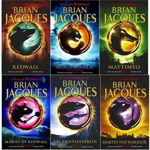 Brian Jacques Redwall Series 6 Book Set Redwall Mossflower Mattimeo Mariel Of Redwall ..