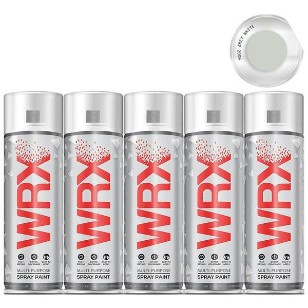 WRX 5X WRX Grey White Spray Paint 400ml