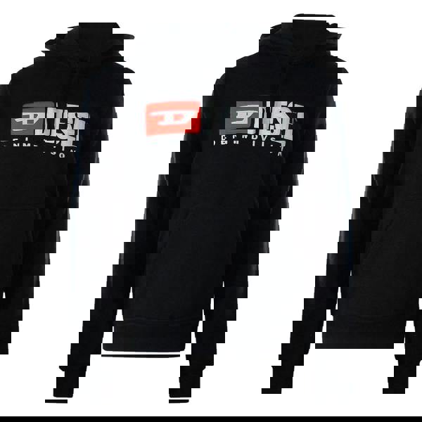 Diesel Division Logo Black Hoodie - Nova Clothing