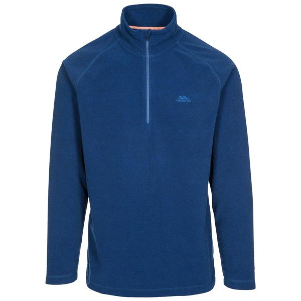 Trespass Mens Keynote Anti Pilling 1/4 Zip Fleece Top - Dark Navy - 